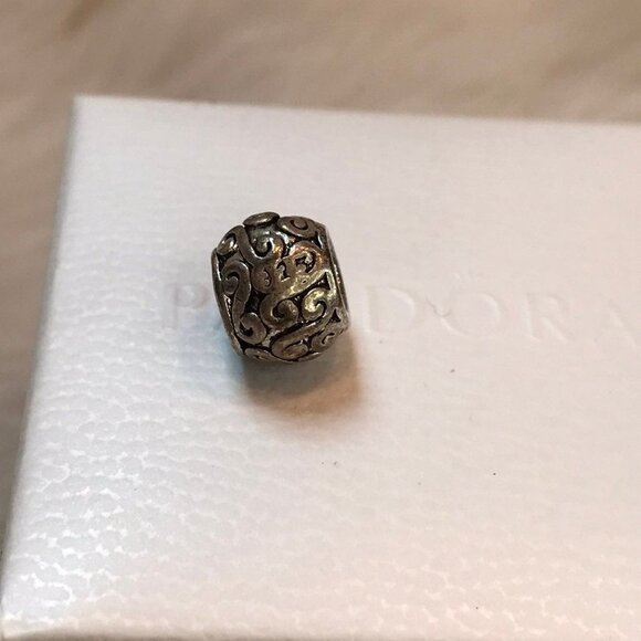 Pandora Scroll Vines Swirl Charm 925 - Picture 6 of 8